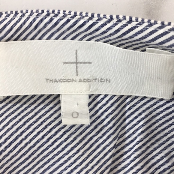 Thakoon Addition Tunic Top Womens 0 Gray Blue Half & Half Button Back Sleeveless - Picture 7 of 11